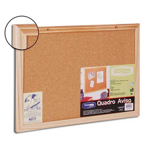 QUADRO AVISO CORTICA MADEIRA 100X90 CORTIARTE