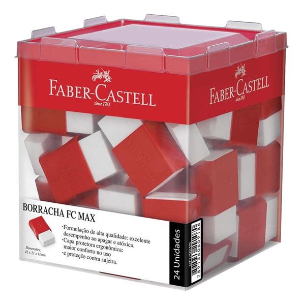 BORRACHA BRANCA PLASTICA TK PEQUENA FABER CASTELL CX/24