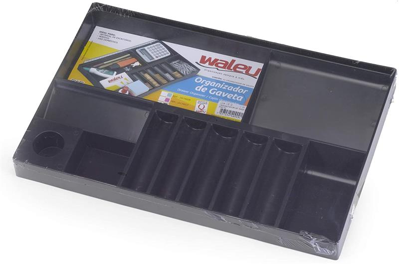 ORGANIZADOR DE GAVETAS PRETO MAXCRIL