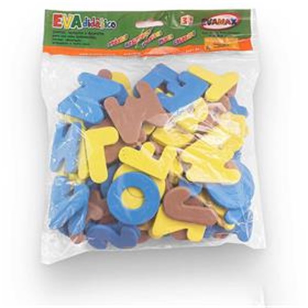 BRINQUEDO PEDAGOGICO EVA ABC+VOGAIS GDE 5CMX5MM 93PCS EVAMAX