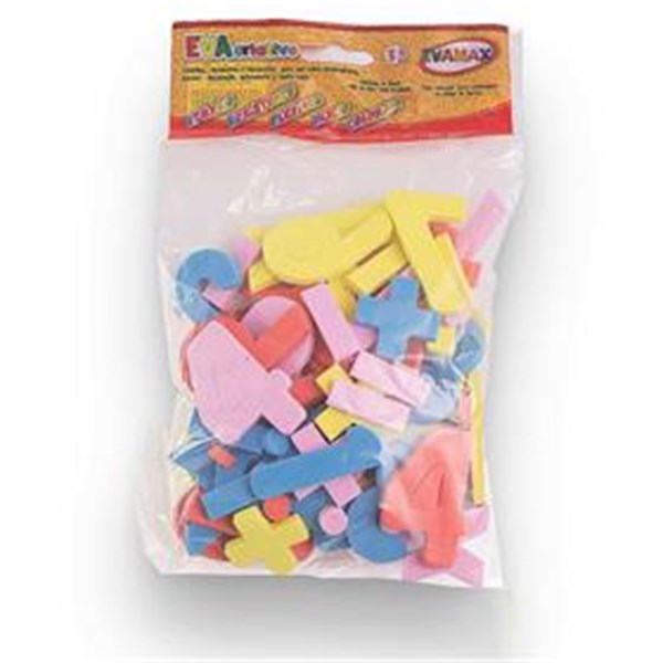 BRINQUEDO PEDAGOGICO EVA NUMEROS GDE 5CMX5MM 60PCS EVAMAX
