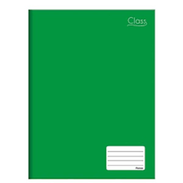 CADERNO BROCHURA 1/4 C.DURA 80FLS.VERDE PCT/10 FORONI