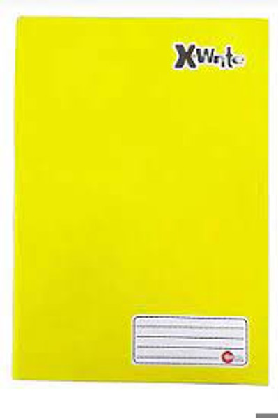 CADERNO BROCHURA 1/4 C.DURA 48FLS.AMARELO MAXIMA UNID.