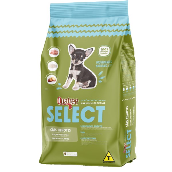 Quatree Select Cães Filhotes Raças Pequenas 10.1KG