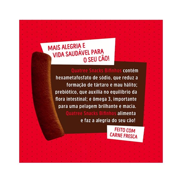 Quatree Snacks Bifinhos Sabor Churrasco 60g