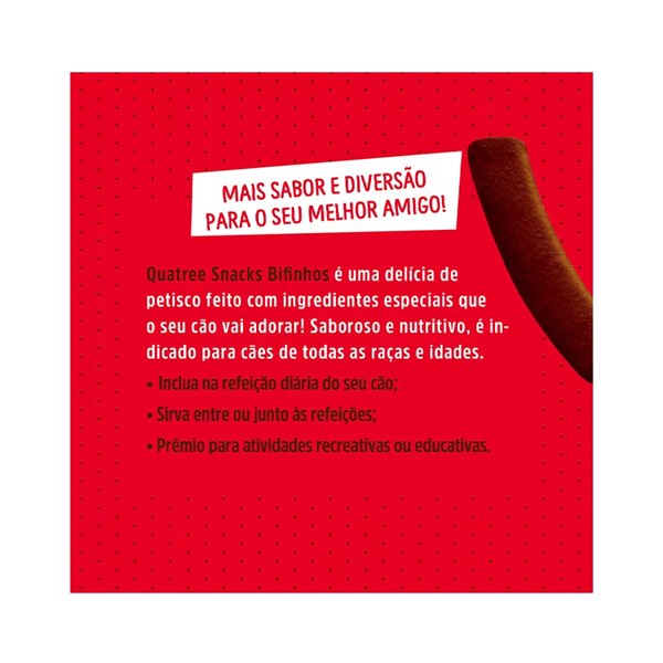Quatree Snacks Bifinhos Sabor Churrasco 60g