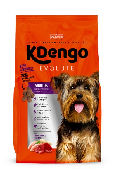 KDengo Evolute Premium Especial Adultos Raças Pequenas e Médias 07 KG ...