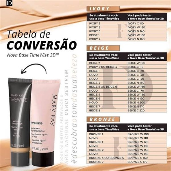 MARY KAY BASE TIMEWISE MATTE 3D BEGE C110 30ML