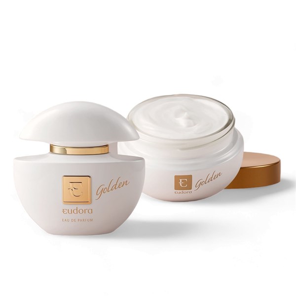 KIT EUDORA GOLDEN EAU DE PARFUM 75ML +CREME HIDRATANTE ACETINADO 250G