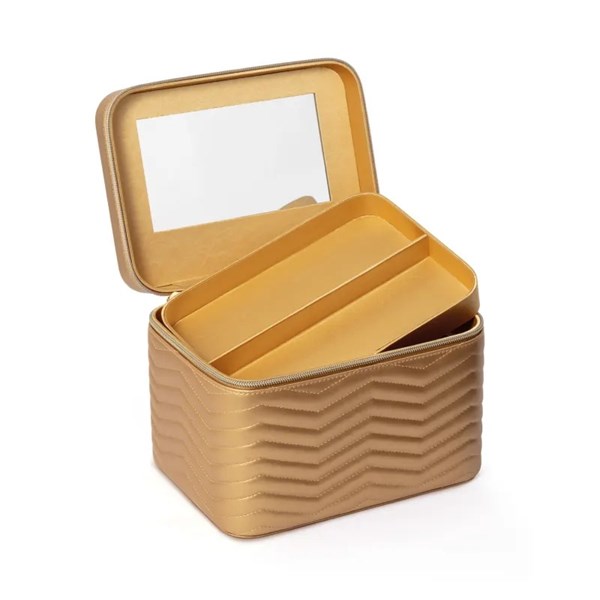 EUDORA GLAM MALETA PARA MAQUIAGEM DOURADA