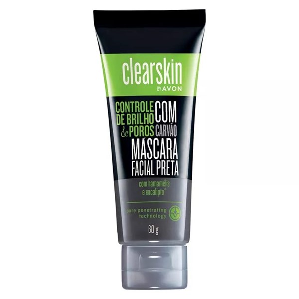 AVON CLEARSKIN MASCARA FACIAL PRETA COM CARVAO ATIVADO 60G