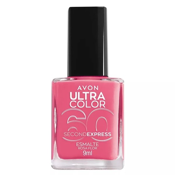 AVON ESMALTE ULTRA COLOR 60 SEG ROSA FLOR 10ML