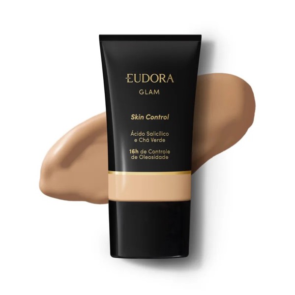 EUDORA GLAM BASE LIQUIDA SKIN CONTROL EFEITO MATE COR 05 30ML