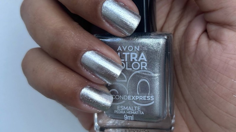 AVON ESMALTE ULTRA COLOR 60 SEG PEDRA HEMATITA 10ML