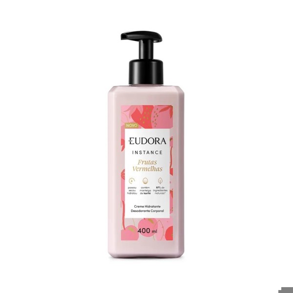 EUDORA INSTANCE HIDRATANTE CORPORAL FRUTAS VERMELHAS 400ML
