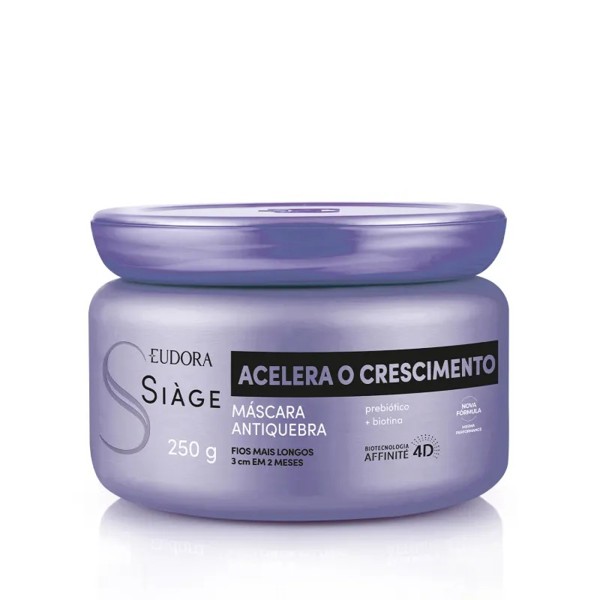 EUDORA SIAGE ACELERA CRESCIMENTO MASCARA ANTIQUEBRA 250G