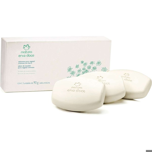 NATURA ERVA DOCE SABONETE EM BARRA C/3 90g