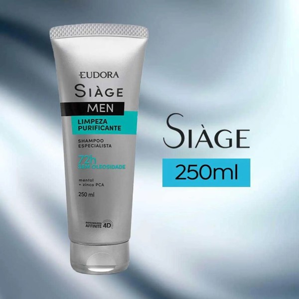EUDORA SIAGE MEN SHAMPOO LIMPEZA PURIFICANTE 250ML