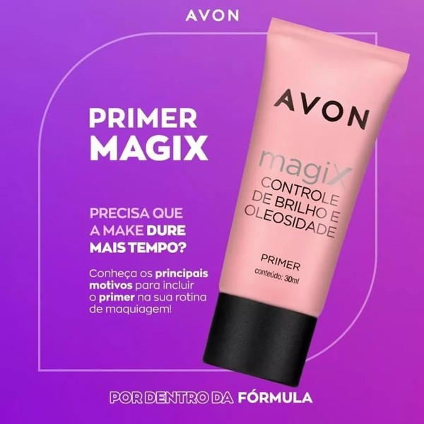 AVON MAGIX PRIMER CONTROLE DE BRILHO E OLEOSIDADE 30ML