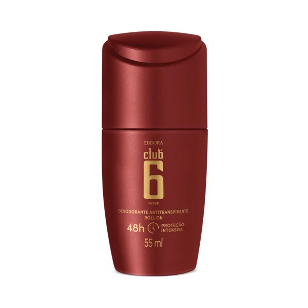 EUDORA DESODORANTE ANTITRANSPIRANTE ROLL ON CLUB 6 FEVER 55ML