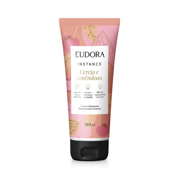 EUDORA INSTANCE HIDRATANTE CORPORAL CEREJA E AMENDOAS 180ML