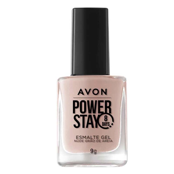 AVON POWER STAY ESMALTE GEL NUDE GRAO DE AREIA 9G