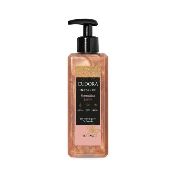 EUDORA INSTANCE SABONETE LIQUIDO BAUNILHA GLOW 200ML