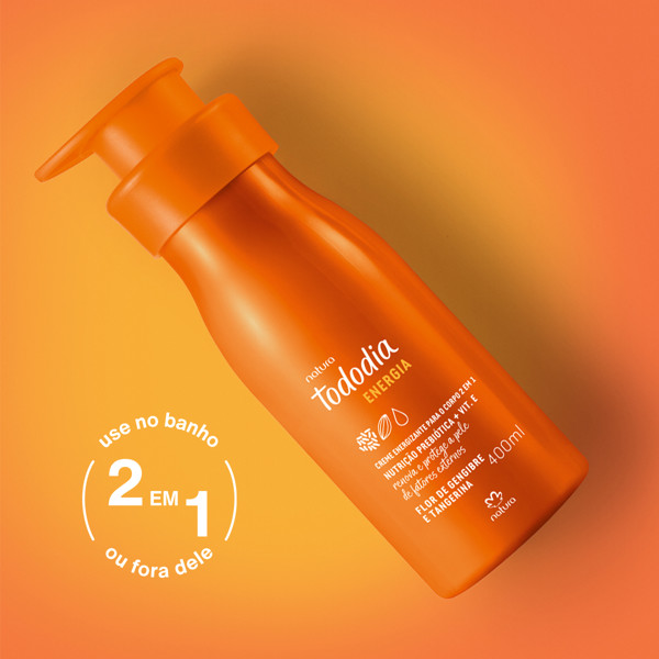 NATURA TODODIA ENERGIA FLOR DE GENGIBRE E TANGERINA HIDRATANTE CORPORAL 400ML
