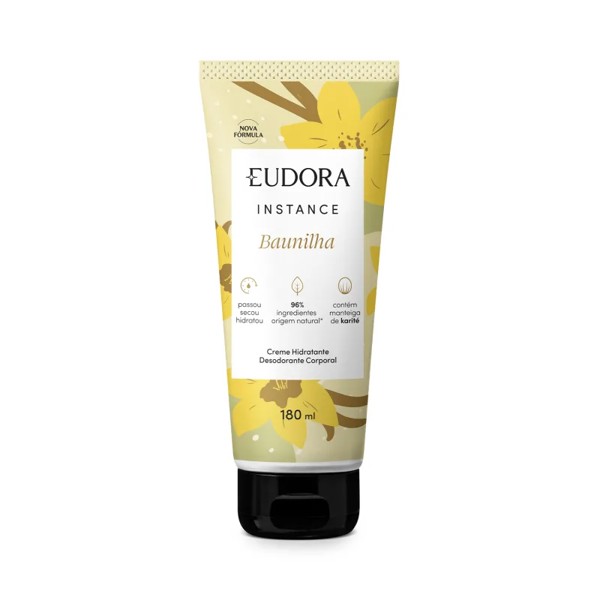 EUDORA INSTANCE LOCAO HIDRATANTE CORPORAL BAUNILHA 180ML