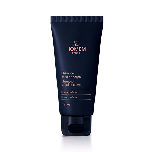 NATURA HOMEM SAGAZ SHAMPOO CABELO E CORPO 100ML