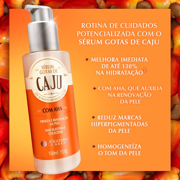 LOCCITANE AU BRESIL CAJU SERUM GOTAS DE CAJU COM AHA FIRMADOR 150ML