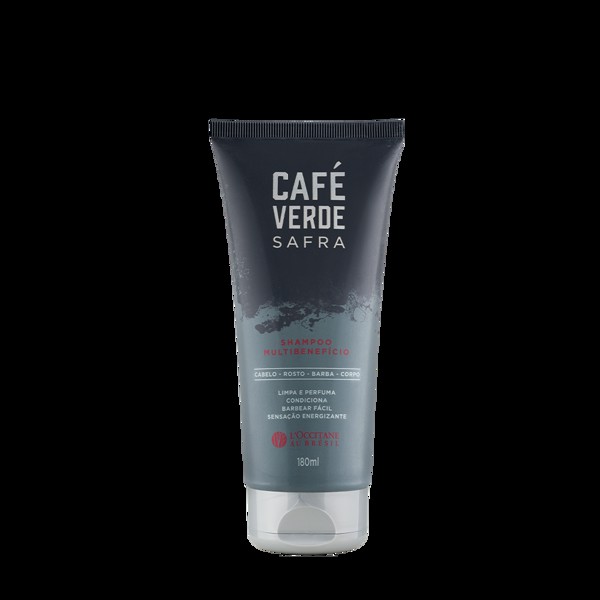 LOCCITANE AU BRESIL CAFE VERDE SAFRA SHAMPOO MULTIBENEFICIO CABELO ROSTO BARBA CORPO 180ML