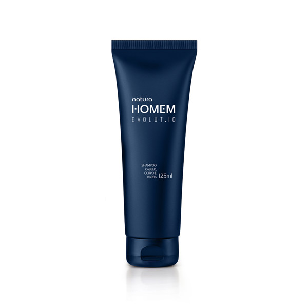NATURA HOMEM EVOLUTIO SHAMPOO CABELO CORPO BARBA 125M