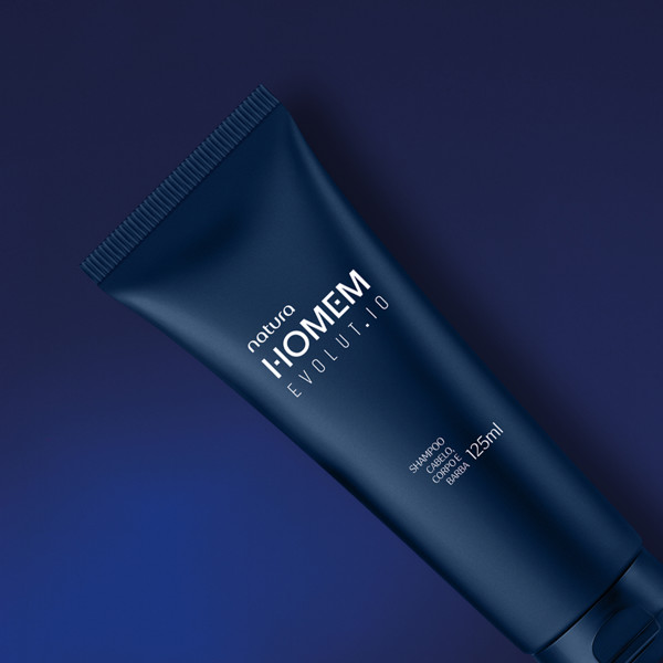 NATURA HOMEM EVOLUTIO SHAMPOO CABELO CORPO BARBA 125M