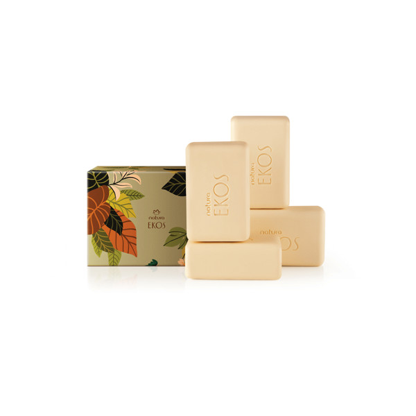 NATURA EKOS CAIXA SABONETE BREU BRANCO COM 4 100G