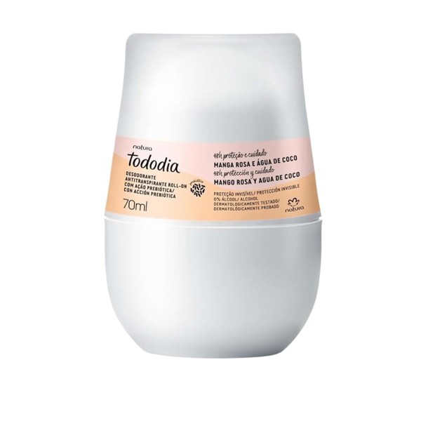 NATURA TODODIA DESODORANTE ROLL ON MANGA ROSA E AGUA DE COCO