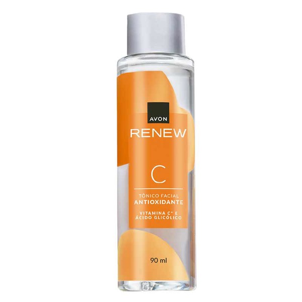 AVON RENEW TONICO FACIAL COM VITAMINA C E ACIDO GLICOLICO 90ML