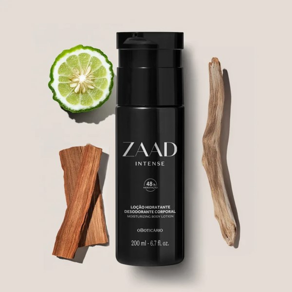 O BOTICARIO ZAAD INTENSE LOCAO HIDRATANTE CORPORAL PERFUMADO 200ML