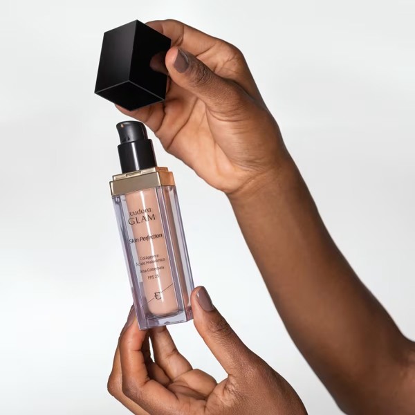 EUDORA GLAM BASE LIQUIDA COLAGENO E HIALURONICO FPS25 COR70 30ML
