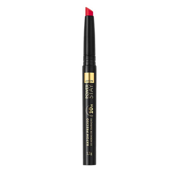 AVON POWER STAY BATOM PRECISO MATTE VERMELHO IMPACTO