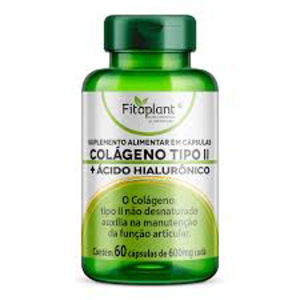 COLAGENO TIPO II + ACIDO HIALUR 600MG 60 CAPS FITOPLANT
