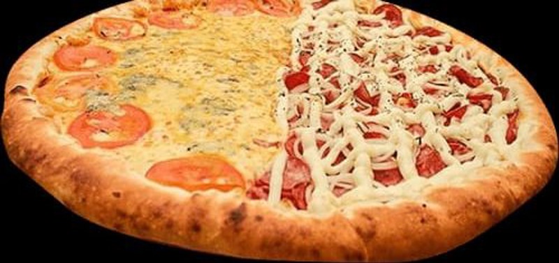 PIZZAS SALGADAS 2 SABORES -