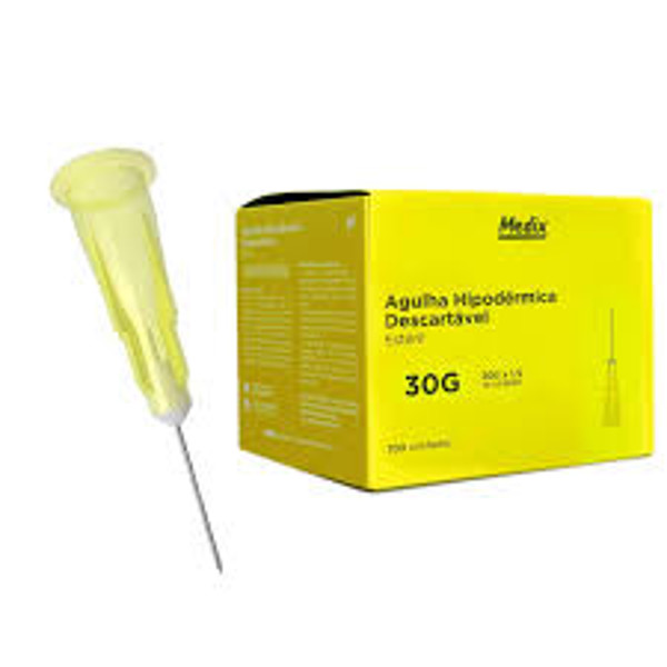 Caixa agulha Medix 30G	13 x 0,30	1/2"	Amarelo