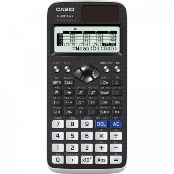 Calculadora Científica 552 Funções FX-991LAX Preta/Branca CASIO