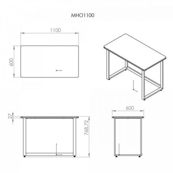 Mesa Office Hayonik MHO 1100 27mm Carvalho Berlin