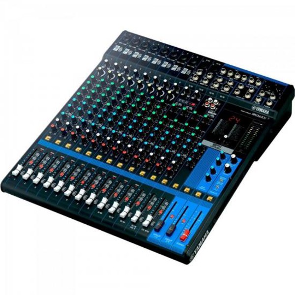 Mesa de Som Yamaha MG16XU Analógica 16 Canais Bivolt Preta