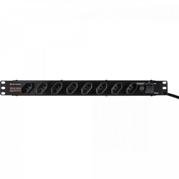 Régua de Tomadas Hayonik RT820A 8 Tomadas 20A 19"