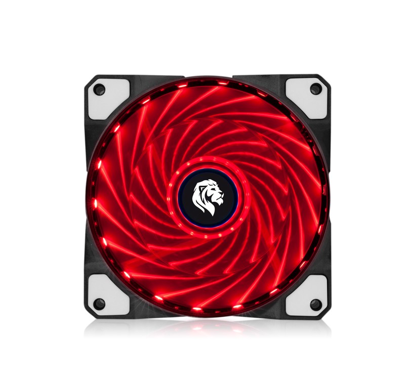 Cooler P/ Gabinete Hayom 120mm Led Vermelho - Fc1300