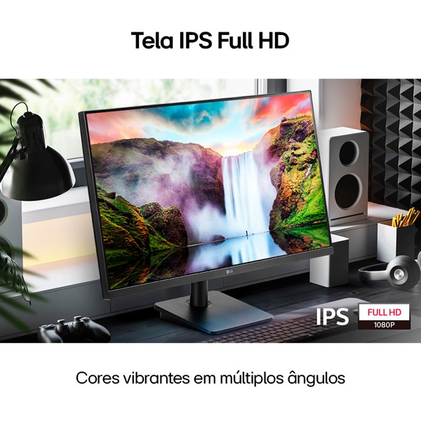 Monitor Lg 23,8" Led/ips Full Hd 75hz 5ms Hdmi D-sub Freesync Vesa  - 24mp400-b.awzm