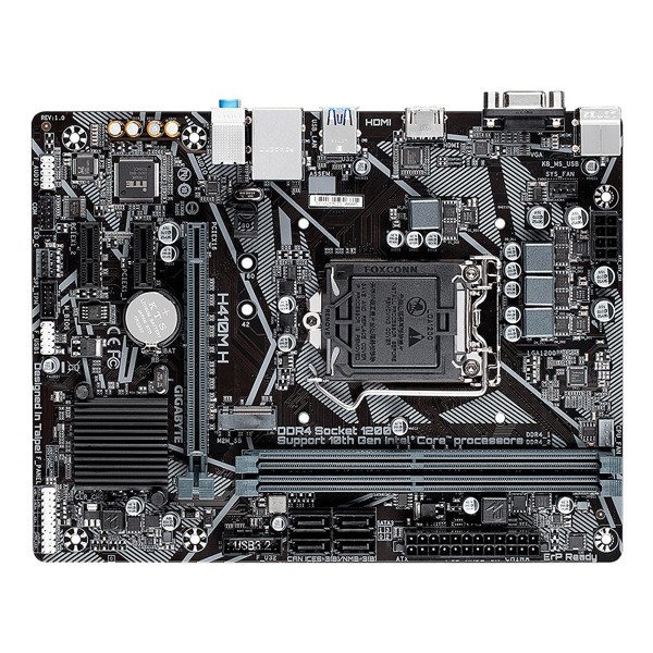 Placa Mae Gigabyte Intel Lga (1200) Ddr4 Micro Atx - H410m-h
